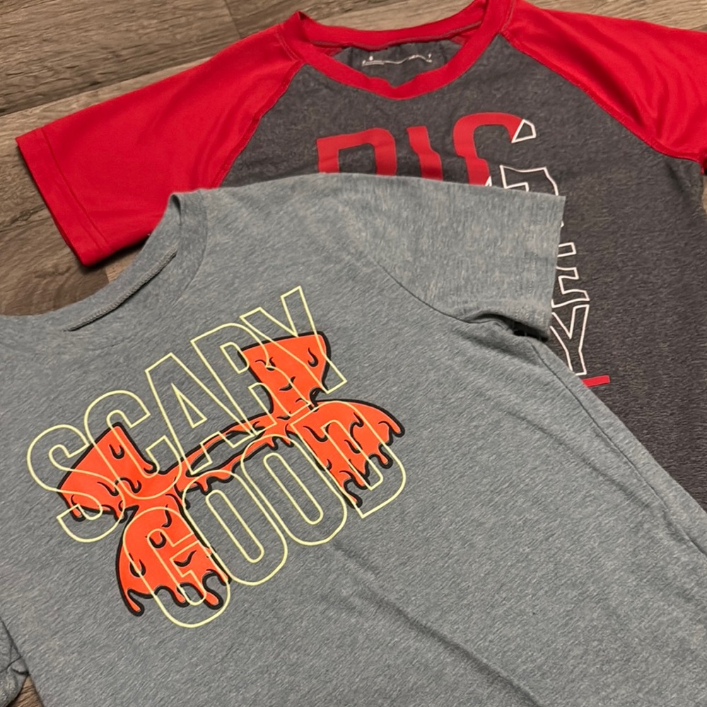 Under Armour Red and Black Beast Mode Tee